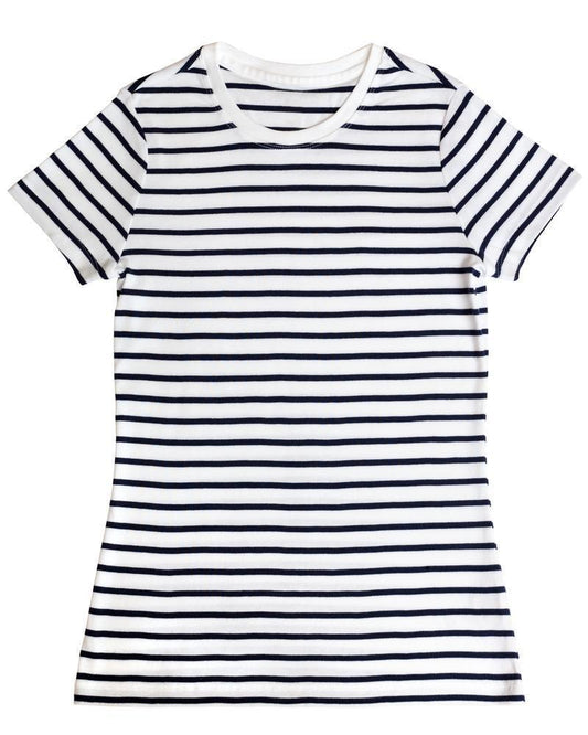 Striped Cotton Loose T-Shirt